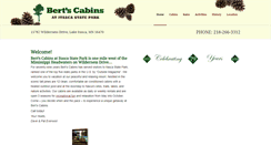 Desktop Screenshot of bertscabins.com