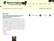 Tablet Screenshot of bertscabins.com
